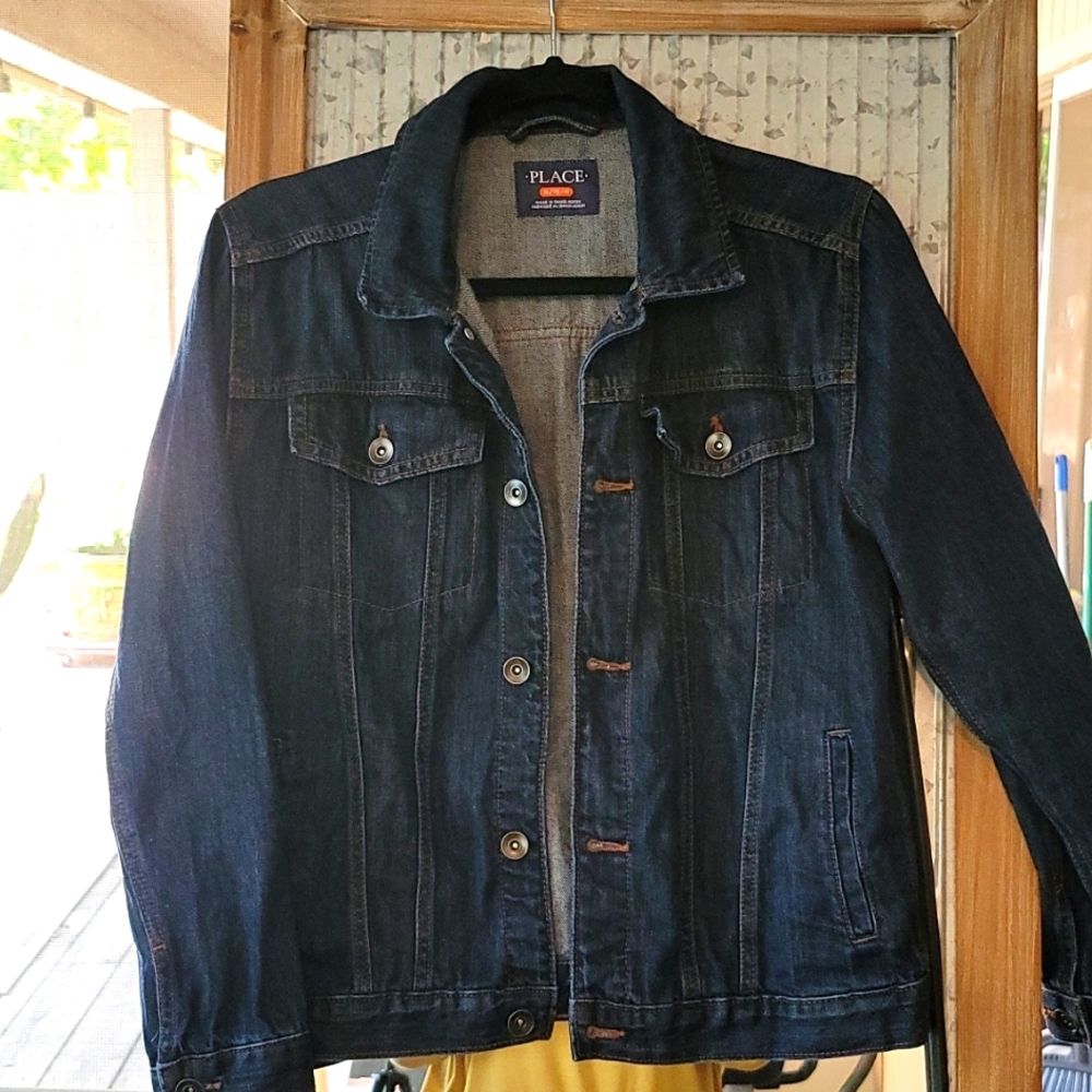 Children's place boys jean jacket XL